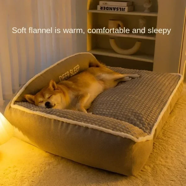 Dog Bed Mats Soft Warm Large Cat Sofa Cushion Washable Sleeping Kennel Winter Pet Cozy Nest.webp