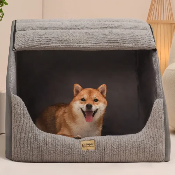 New Kennel Winter Warm Medium Large Dog Golden Retriever Removable And Washable Closed Room Bed Villa 1.webp