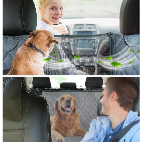 Petravel Dog Car Seat Cover Waterproof Pet Travel Dog Carrier Hammock Car Rear Back Seat Protector 2.webp