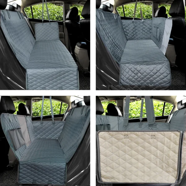 Petravel Dog Car Seat Cover Waterproof Pet Travel Dog Carrier Hammock Car Rear Back Seat Protector 3.webp