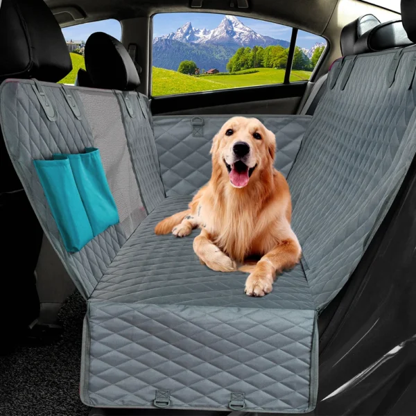 Petravel Dog Car Seat Cover Waterproof Pet Travel Dog Carrier Hammock Car Rear Back Seat Protector.webp