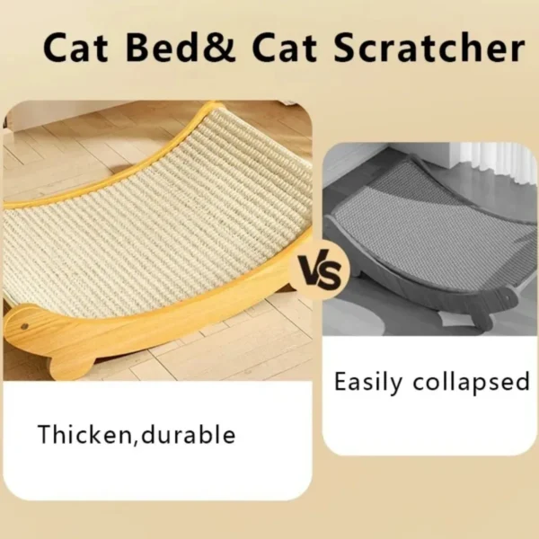 Wooden Cat Scratching Pads Multifuction Cats Sleeping Bed Detachable Wear Resistant Cat Scratch Board Kitten Grinding 3.webp